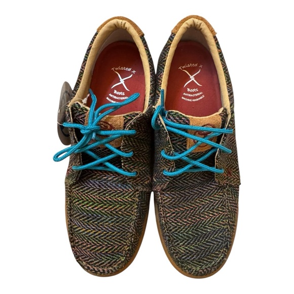 NEW Twisted X Men Hooey Pattern Antibacterial Machine Washable Shoes Size 8.5 - Picture 2 of 5